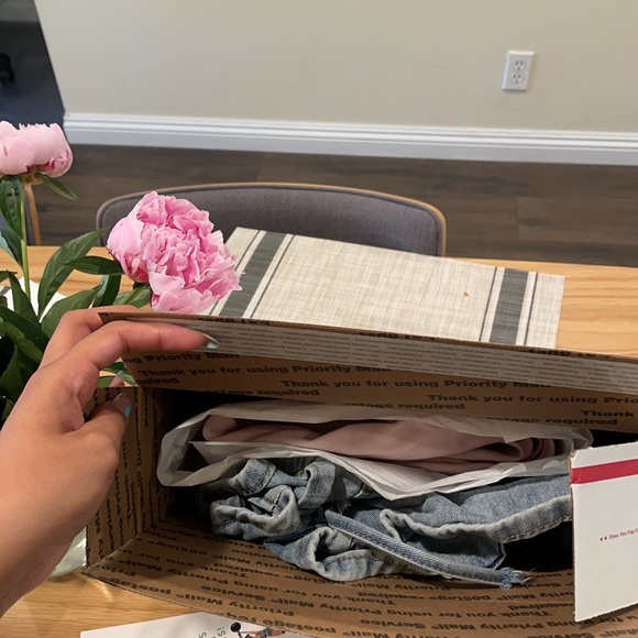 Princess Polly denim paper bag waist shorts - Picture 2 of 2